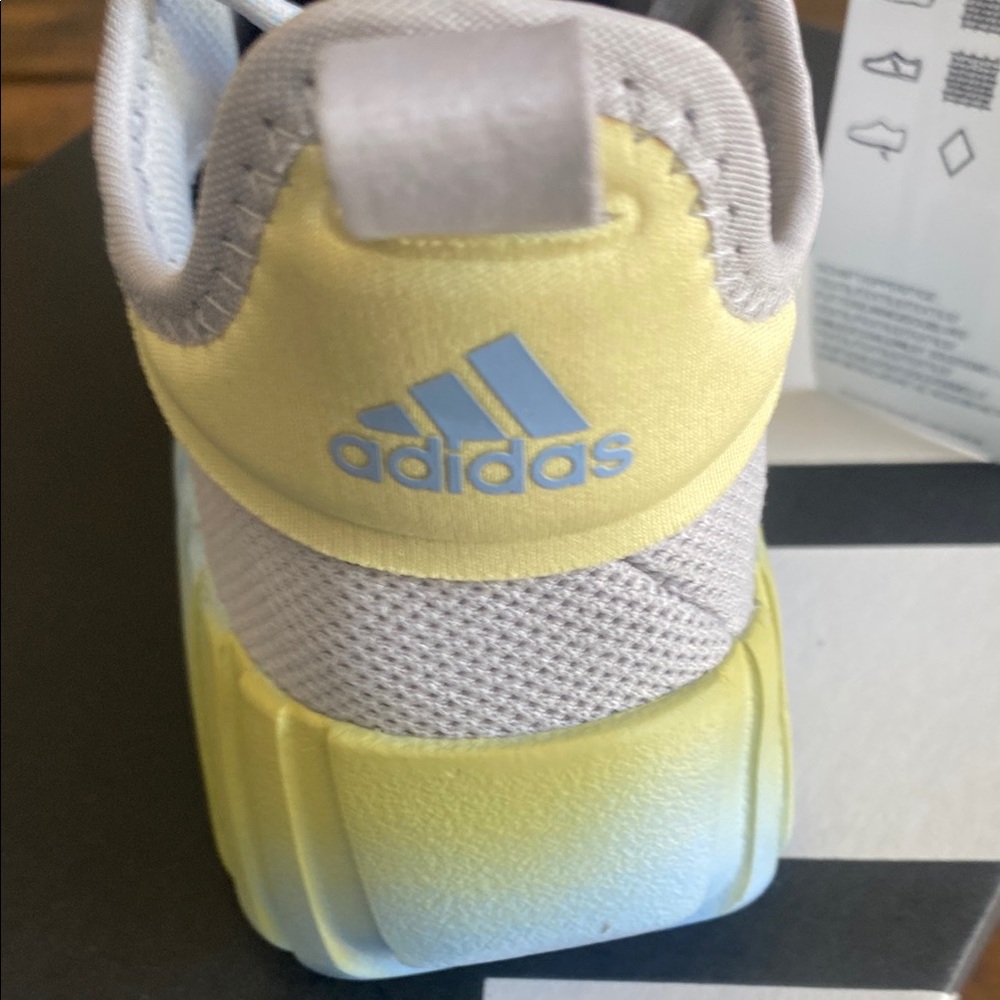 Adidas Kaptir Flow K Gray and Blue Sneakers with Boost Cushioning - Picture 6 of 9